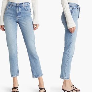 NWT RAILS The Melrose Classic Slim Light Wash Zip Fly Jeans size 25